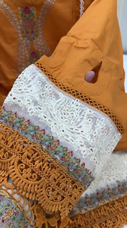 Premium Embroidered Lawn Stitched 2pc