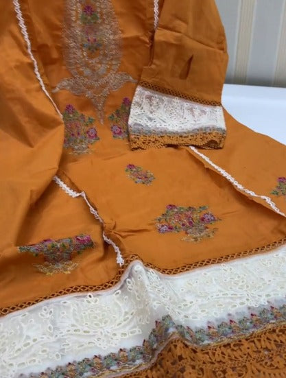 Premium Embroidered Lawn Stitched 2pc